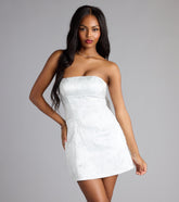 Jaimie Bow Lace-Up Mini Dress